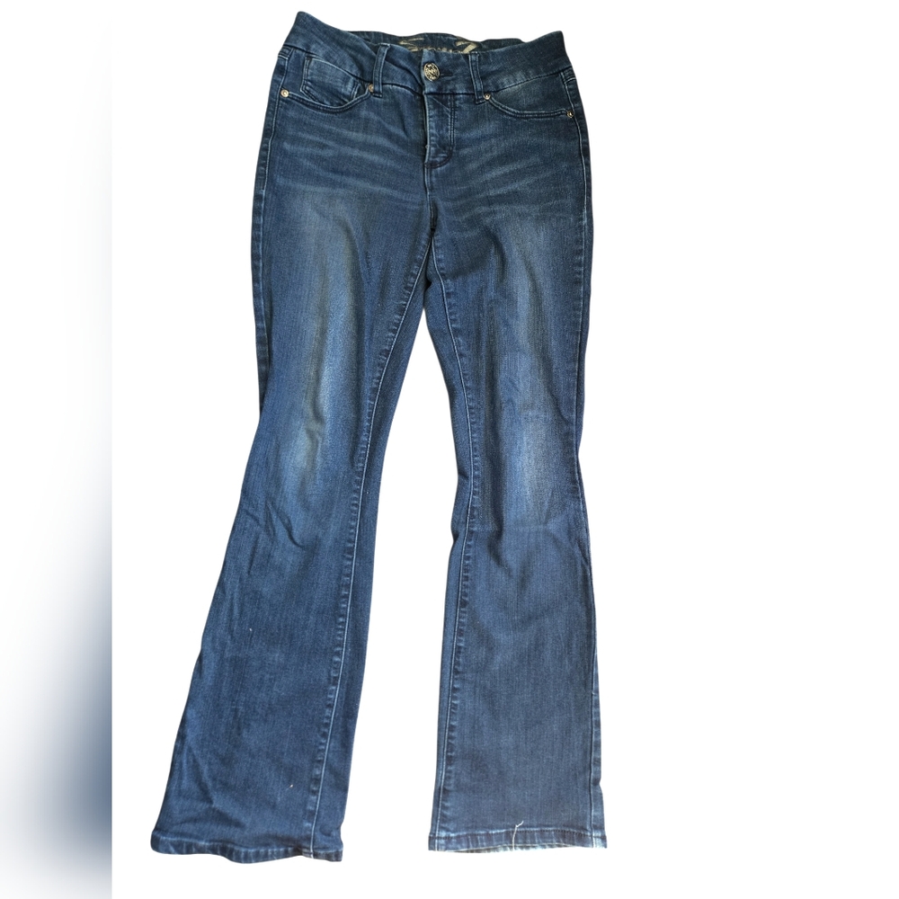 Seven7 Women's Medium Wash Flare Jeans